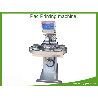 2colour pad printing machine with conveyor system