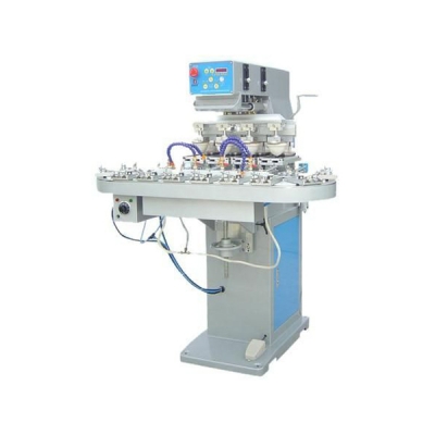 4colors pad printing machine with conveyor system