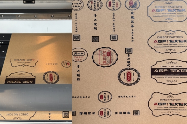 UV DTF kraft labeling