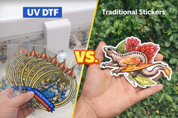 uv dtf vs traditional stickers