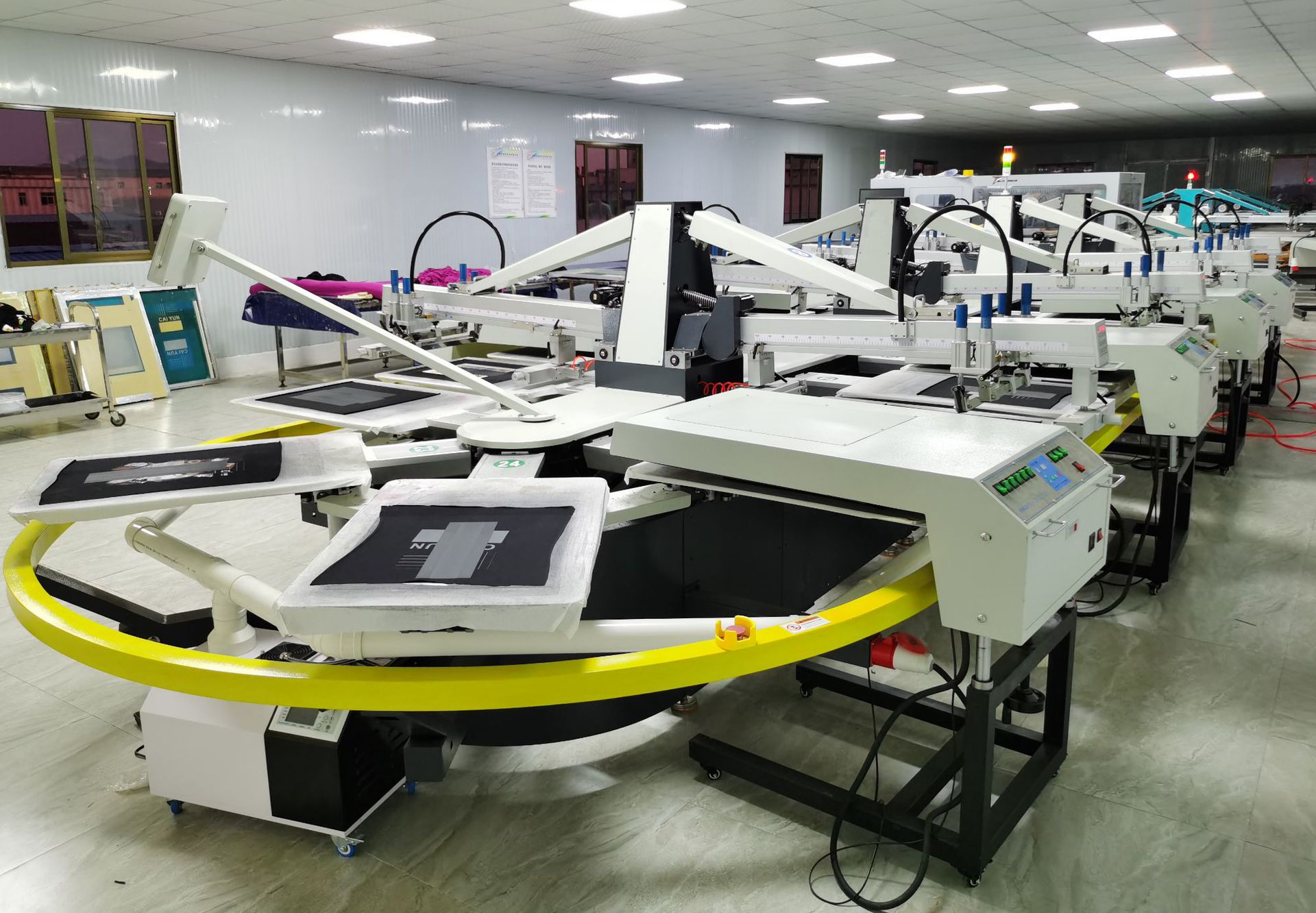 8 Color Fully Automatic Oval Screen Printing Machine