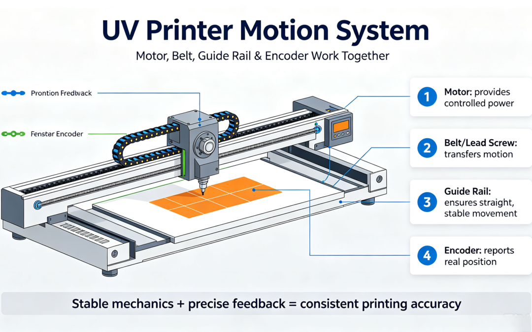 Why High-Speed UV Printers Don’t Ghost & Misalign? The Secret of Precision Motion System