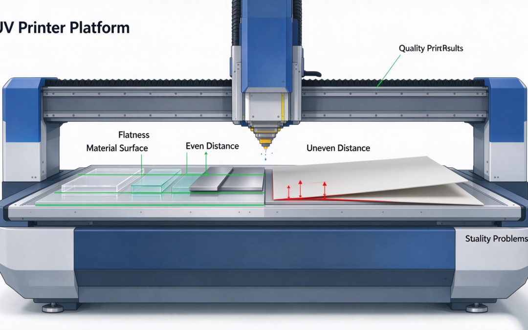 UV Printer Platform and Nozzle Distance: Why It Determines Print Quality